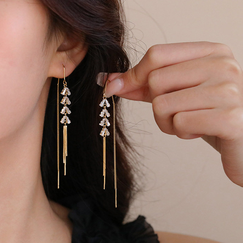 麦穗长款耳线2023新款耳饰流苏大脸适合的耳环百搭气质小耳坠精致,饰品/流行首饰/时尚饰品新,耳环,淘宝优惠券,粉丝福利购,淘宝优惠卷