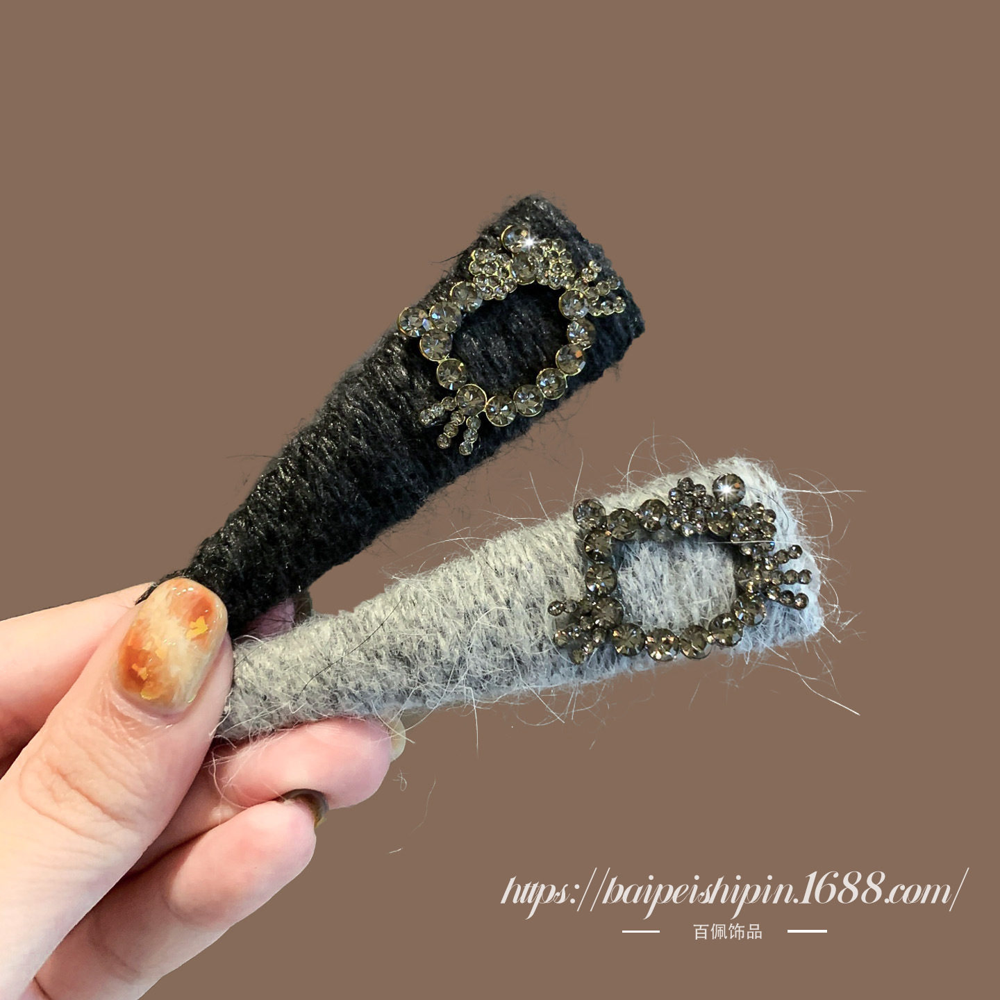 感毛茸茸可爱三角形水钻猫边夹超闪水钻刘海夹小发卡时尚百搭,饰品/流行首饰/时尚饰品新,民族风发饰,淘宝优惠券,粉丝福利购,淘宝优惠卷