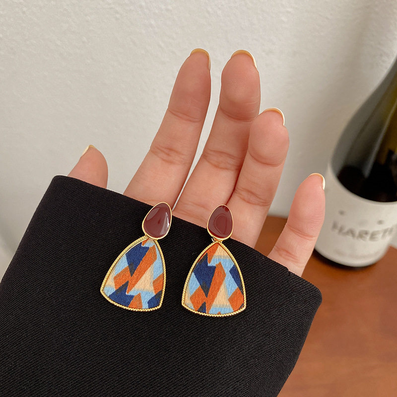 感耳环女2023年新款潮气质时尚轻奢百搭耳钉耳坠几何小众耳饰,饰品/流行首饰/时尚饰品新,耳环,淘宝优惠券,粉丝福利购,淘宝优惠卷