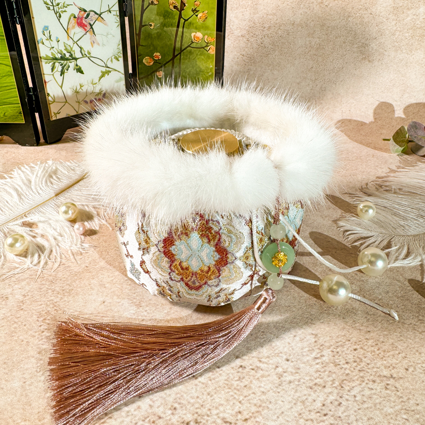 鹤语堂原创古风汤婆子布套纯铜加厚送女生礼物暖手宝热水袋暖手炉