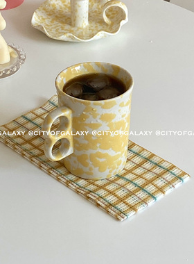 清仓 COG 法式vintage复古泼墨陶瓷马克杯烛台甜品盘