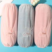 袖 长款 套 学生羽绒服专用上班家务袖 头工作护袖 防污套袖 女士秋冬季