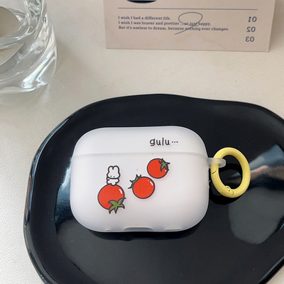 番茄兔兔，airpodspro2代保护套1/3/4/5无线蓝牙外壳适用苹果耳机保护壳二代三四五磨砂透明硅胶软可爱简约