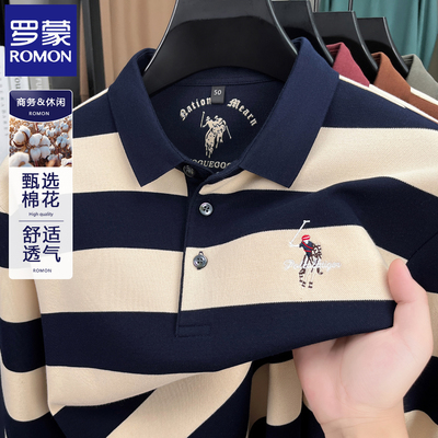 罗蒙春秋2025长袖POLO衫