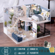 diy小屋模型木质手工拼装 玩具别墅房子创意生日礼物儿童送女朋友