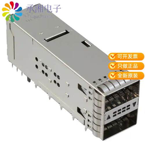 全新1717221002正品CONN ZQSFP+ RCPT CAGE 2X1 76P RA