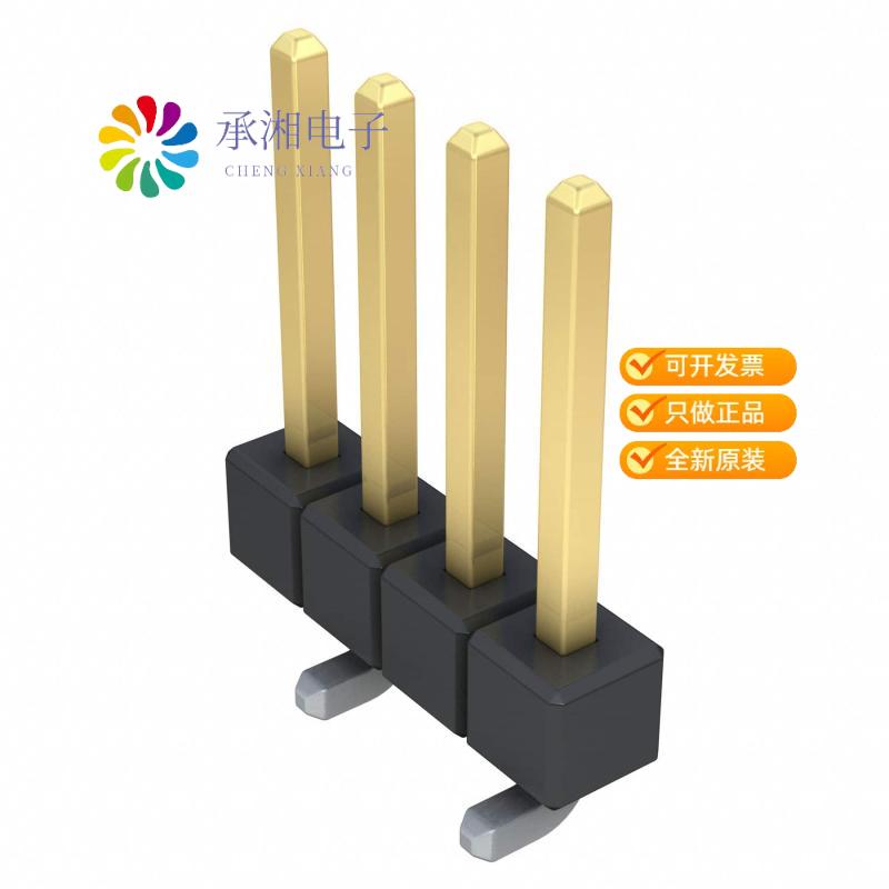 正品TSM-104-01-F-SV原装CONN HEADER SMD 4POS 2.54MM