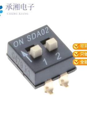 正品SDA02H1SBDR原装DIP SWITCH SMD 2 POS SLIDE