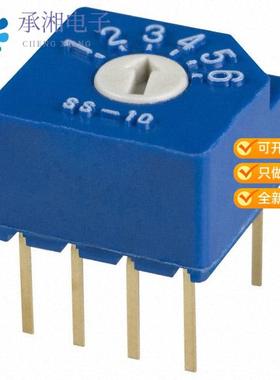 正品SS-10-16SP-AE原装SWITCH ROTARY DIP SP6T 100MA 5V
