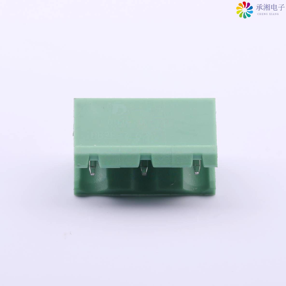 正品DB2ER-7.62-3P-GN原装7.62mm 排数:1 每排P数:3 弯针