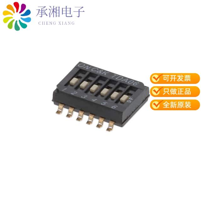正品TDA06H0SB1原装SWITCH SLIDE DIP SPST 25MA 24V