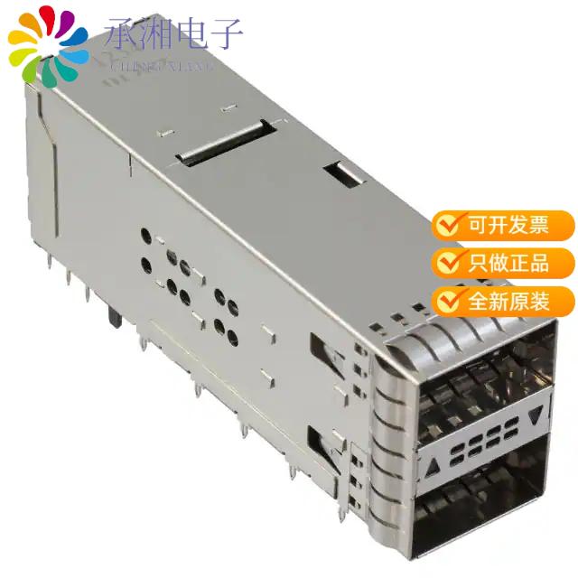 正品1717221002原装CONN ZQSFP+ RCPT CAGE 2X1 76P RA