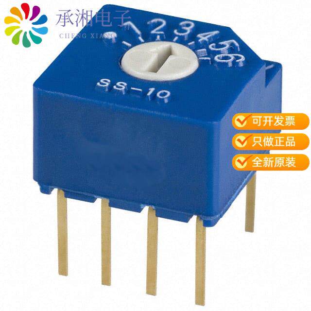 正品SS-10-16NPE原装SWITCH ROTARY DIP SP6T 100MA 5V