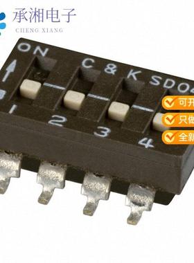 正品SD04H0SB原装SWITCH SLIDE DIP SPST 100MA 25V