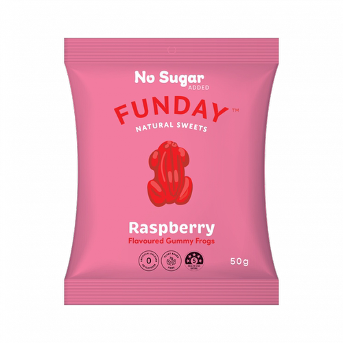 FUNDAY 澳洲5星健康零食天然糖覆盆子软糖最少30日或以上食用期版
