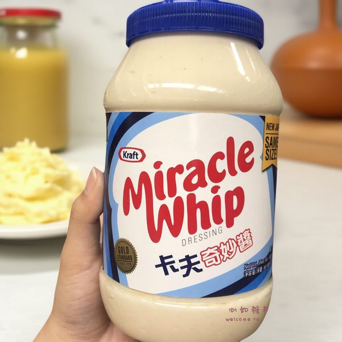 代购卡夫奇妙酱美国沙拉酱水果蔬菜汉堡三明治寿司酱色拉酱887ml