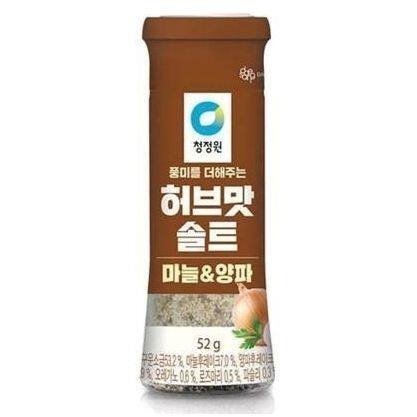 清净园 韩国洋葱蒜盐52g调味料韩式鲜香瓶装酱类调料香浓日常健康