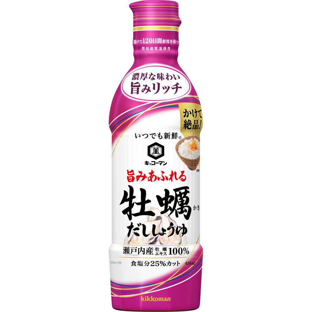 万字酱油 日本瀬戸内产鲜蚝酱油450ml厨房家用瓶装香浓调味品进口