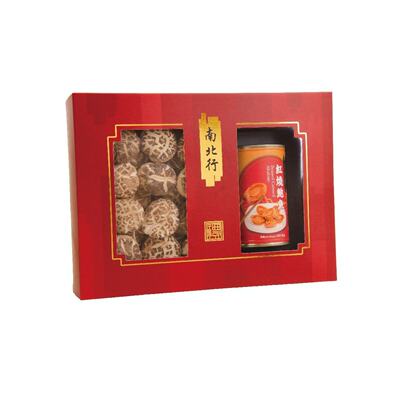 香港进口南北行南北行特级花菇+红烧鲍鱼礼盒