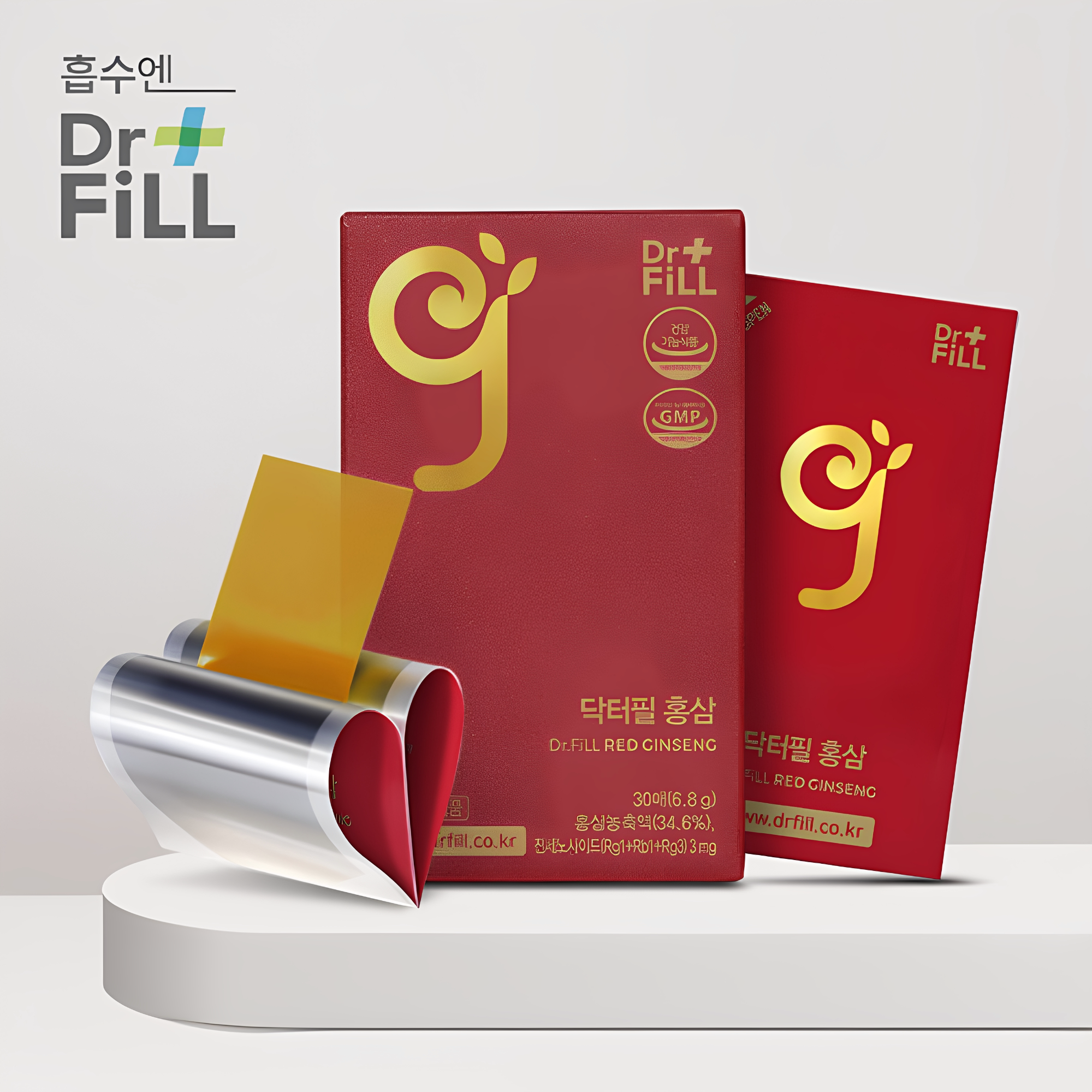 Dr. Fill 红参口服含片6年根皂苷专利超薄膜30片装红参片补充能量