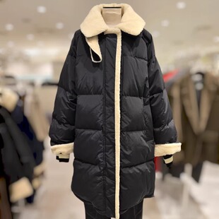 STUDIO TOMBOY 秋冬毛绒领长款羽绒服鹅绒女冬季外套