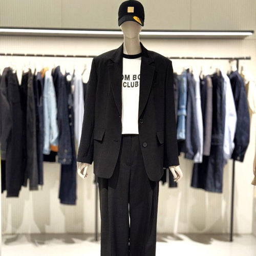 STUDIO TOMBOY夏季薄款单排扣西装外套女 通勤百搭休闲小西服