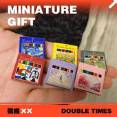 时间玩具12色可写蜡笔迷你彩色铅笔模型文具微缩食玩小布OB11学习