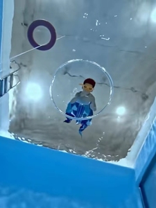 水下O形气泡 儿童潜水玩具 训练闭气 手工海豚圈圈