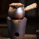 复古罐罐煮茶器侧把煮茶壶可干烧烤奶茶带盖 景德镇紫砂烤茶罐中式