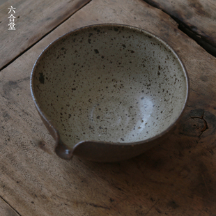 六合堂中式手作粗陶干泡碗 竹茶筅抹茶碗打茶工具茶粉勺茶道配件