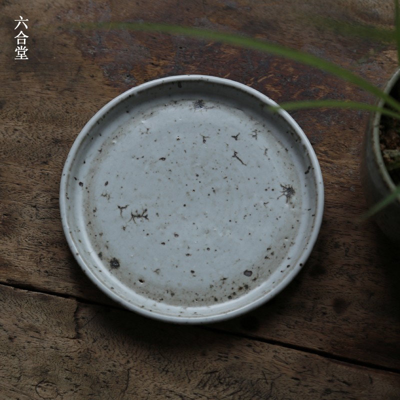 六合堂日式纯手工粗陶紫砂托盘