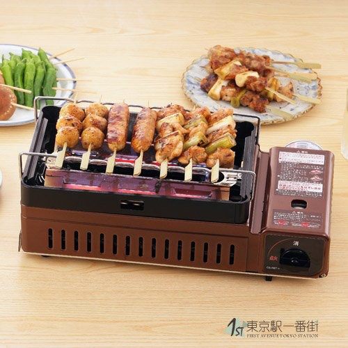 日本产iwatani/岩谷 日本烧烤炉 烧鸟炉串烧炉 无烟烧烤炉 全家型