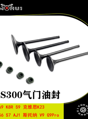 克维思K23恒舰S6卒玛AJ1油封斯托纳隆鑫YBS300发动机气门进排气门