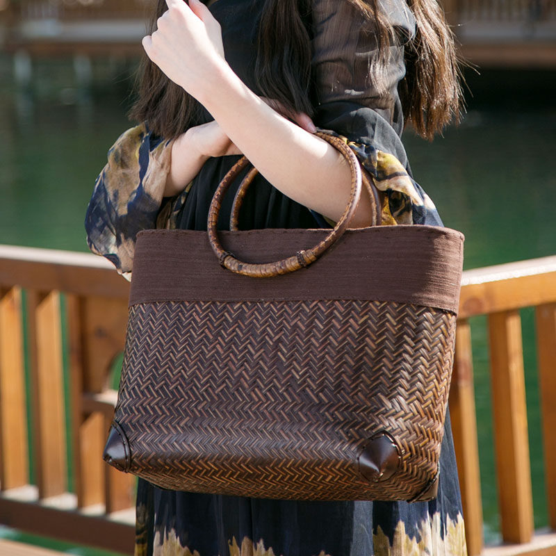 2019 new pattern summer portable Female bag ins Pastoral Retro leisure time Rattan Straw bag Beach Tourism on vacationin the Leather/Lady bags/Men's bag, Ms. bags  category - from Buy2taobao.com to provide professional Taobao agent buy service