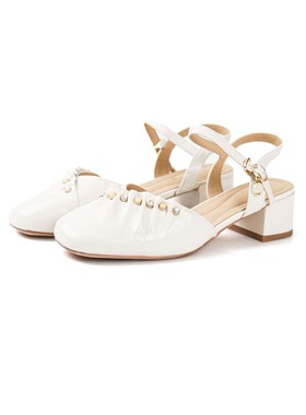 意尔康女鞋2026夏季新款铆钉设计尖头一字扣粗跟凉鞋6251GR32322Y