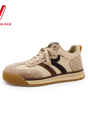 意尔康男鞋2026年春季新款时尚复古德训鞋低帮休闲鞋5622AD58990A