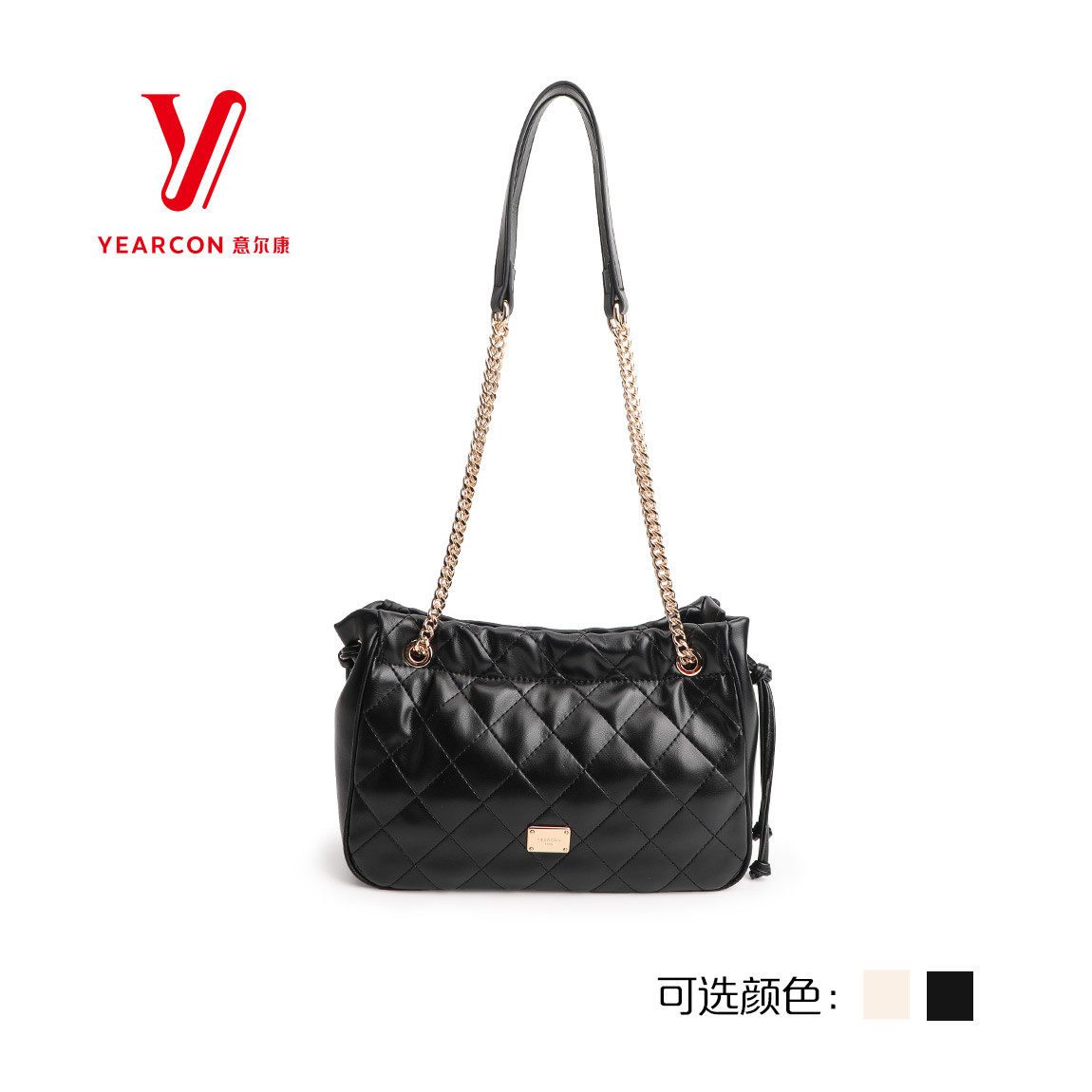 意尔康女包2025秋季新款时尚链条单肩包菱格高级感手提包53Y29026,箱包皮具/热销女包/男包,腋下包,淘宝优惠券,粉丝福利购,淘宝优惠卷