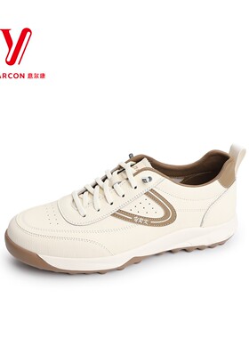 意尔康男鞋2026春季新款真皮透气防滑软底运动休闲鞋6121AR60846A