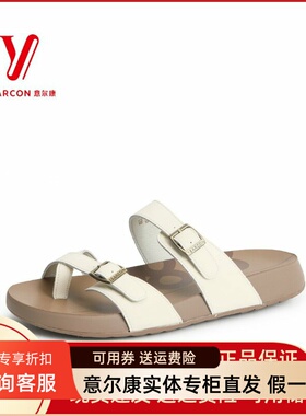 意尔康女鞋2025夏季新款软底舒适百搭外穿夹板拖鞋5362AS10853Y