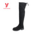 新款 意尔康女鞋 2026年春季 小个子显瘦弹力过膝长靴女S662GH05985U