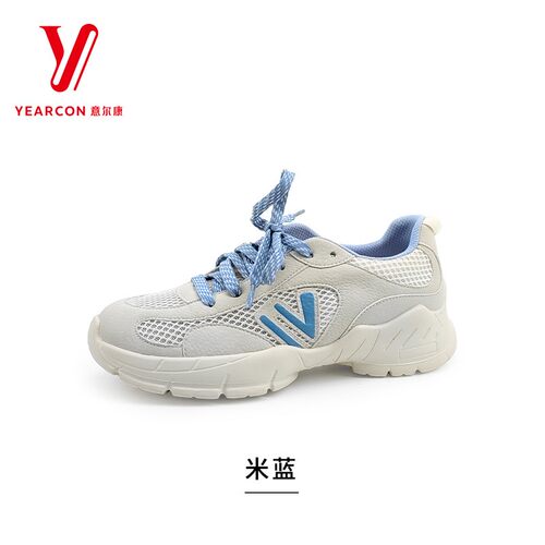 意尔康女鞋2026春夏新款拼色网面透气低帮运动休闲鞋6482ZD48193U