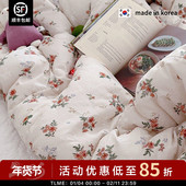 DU家复古碎花ASAROOM jue版 特惠bi眼入 韩国柔软莫代尔春秋被