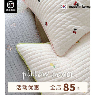 现货 韩国100支纯棉刺绣枕套纯手工定制 小美小雅自留～ASAROOM