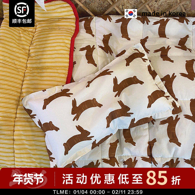 现货▲5折限量小兔子 韩国品牌Tinycosmos 儿童纯棉空调被可机洗