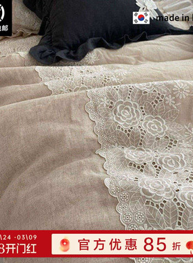 现货▲小美私藏~贵妇姐姐bi入 ASAROOM韩国棉麻空调被 重工春秋被