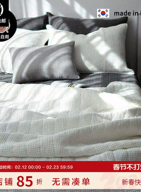 现货▲闭眼入！韩国兰精莫代尔华夫格空调被床盖两用柔软床单