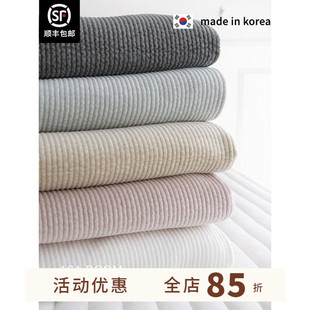 现货 木花棉床单ASAROOM韩国床盖两面用床单莫代尔短绒 冬版