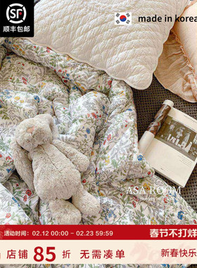 现货 ▲亲肤柔软~莫代尔！ASAROOM 韩国正品淡雅花纹被子 四季被