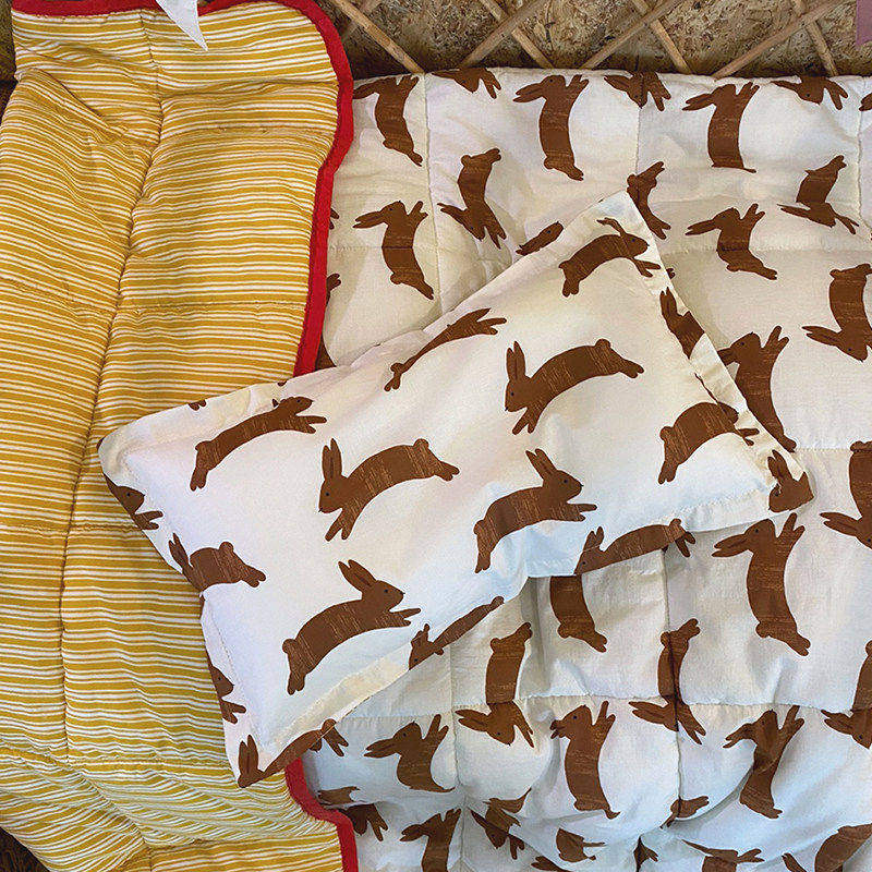 现货▲小兔子 韩国品牌Tinycosmos 儿童纯棉空调被可机洗