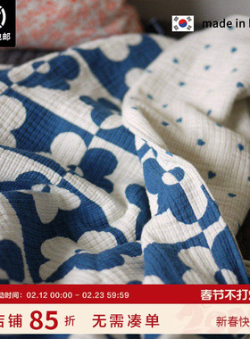 现货▲ ins爆款 小孩子大孩子都爱 ASAROOM 韩国纯棉毯子四季盖毯